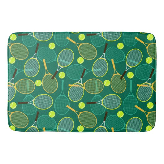 Tennis Design Badematte (Vorderseite)