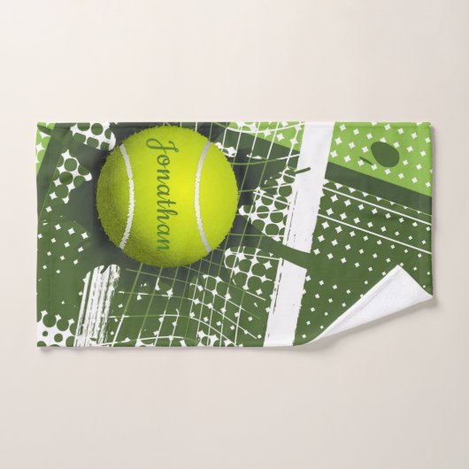 Tennis Design Badetuch Set (Handtuch)