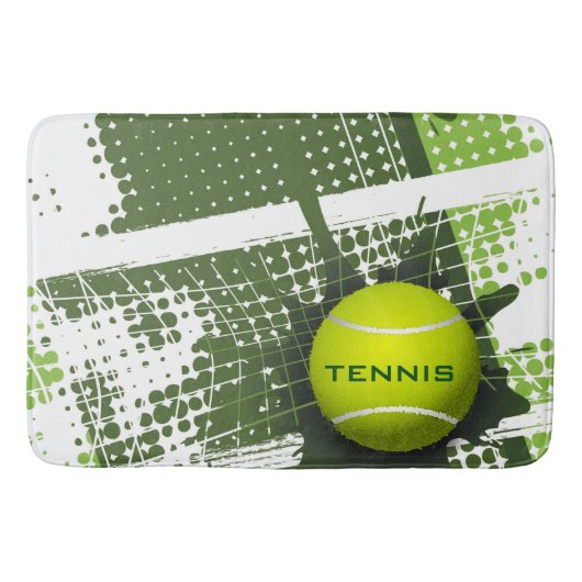 Tennis Design Bath Mat Badematte (Vorderseite)