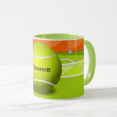 Tennis Design Coffee Tasse (VorderseiteRechts)