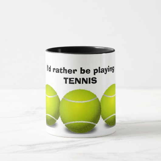 Tennis Design Coffee Tasse (Zentrum)