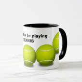 Tennis Design Coffee Tasse (VorderseiteRechts)