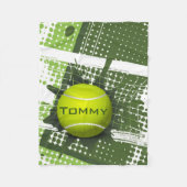 Tennis Design Fleece Blanket (Vorderseite)