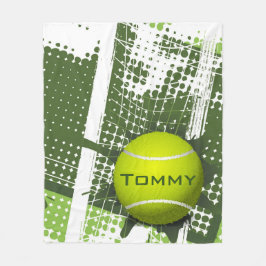 Tennis Design Fleece Blanket