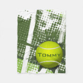 Tennis Design Fleece Blanket (Vorderseite)