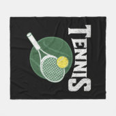 Tennis-Design Fleecedecke (Vorderseite (Horizontal))