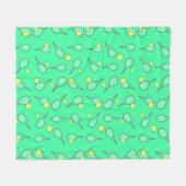 Tennis Design Fleecedecke (Vorderseite (Horizontal))