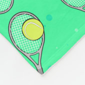 Tennis Design Fleecedecke (Ecke)