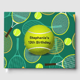 Tennis Design Gästebuch