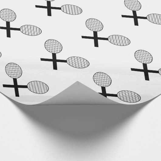 Tennis Design Geschenkpapier (Ecke)