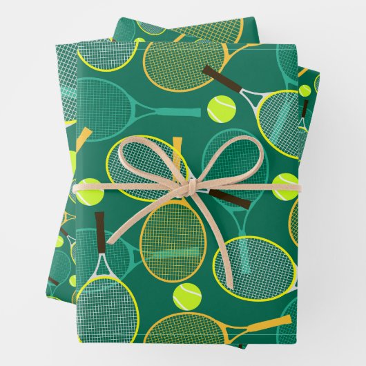 Tennis Design Geschenkpapier Set (Beispiel)