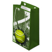 Tennis Design Geschenktasche Kleine Geschenktüte (Vorderseite Schrägansicht)