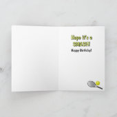 Tennis Design Grußkarte Dankeskarte (Innenseite)