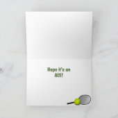Tennis Design Grußkarte Karte (Innenseite)