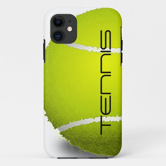 Tennis Design iPhone Case (Rückseite)