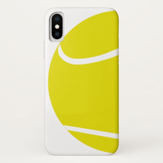 Tennis Design iPhone X Case (Rückseite)