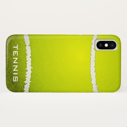 Tennis Design iPhone X Case (Rückseite (Horizontal))