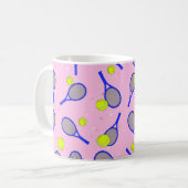 Tennis Design Kaffeetasse (Vorderseite Links)