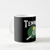 Tennis-Design Kaffeetasse (Vorderseite Links)