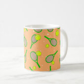 Tennis Design Kaffeetasse (VorderseiteRechts)