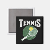 Tennis-Design Magnet (Vorderseite/Rückseite)