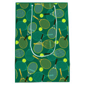 Tennis Design Mittlere Geschenktüte (Rückseite)