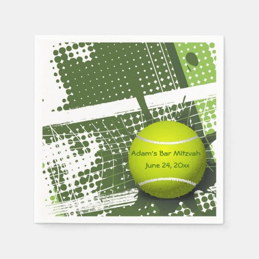 Tennis Design Paper Napkins Serviette (Vorderseite)