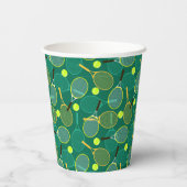 Tennis Design Pappbecher (Rückseite)