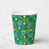 Tennis Design Pappbecher (Links)