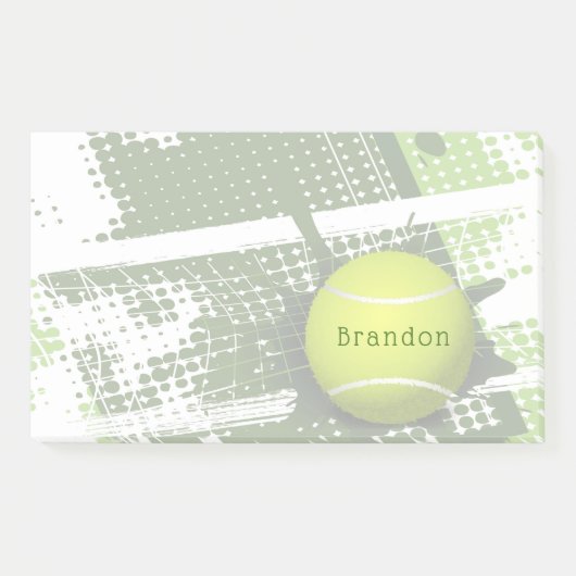 Tennis Design Post it Notes Post-it Klebezettel (Vorderseite)