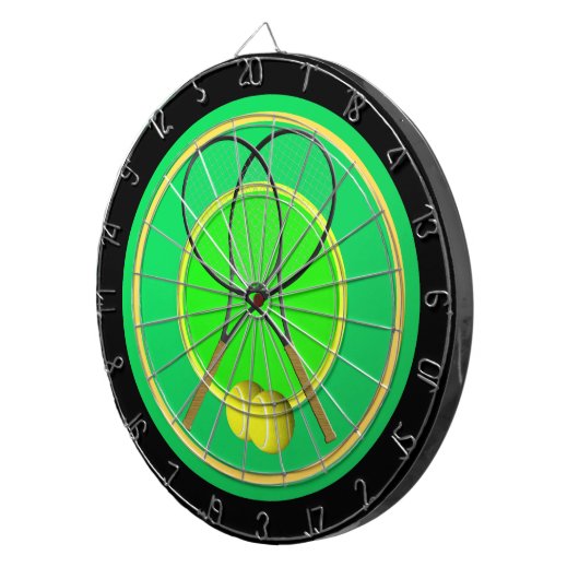 Tennis Design Regulation Dart Board Dartscheibe (Vorderseite rechts)