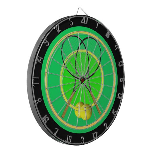 Tennis Design Regulation Dart Board Dartscheibe (Vorderseite Links)