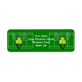 Tennis-Design-Rücksendeadresse (Vorne)