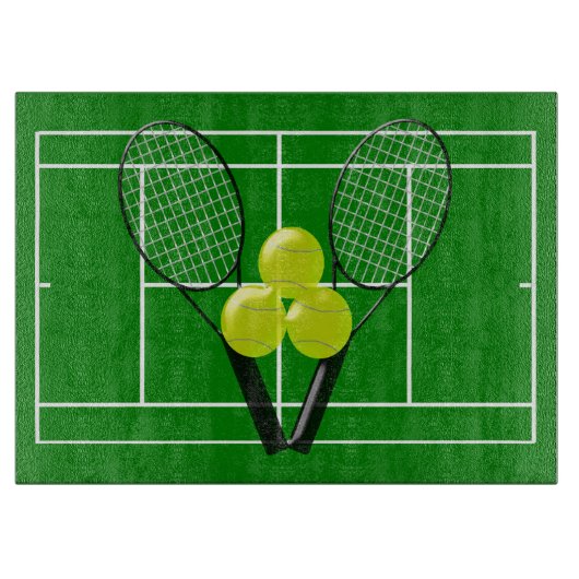 Tennis Design Schneidebrett (Vorderseite)