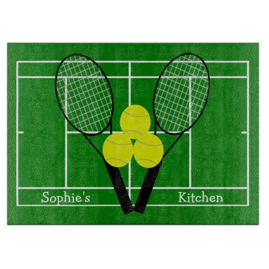 Tennis Design Schneidebrett (Vorderseite)