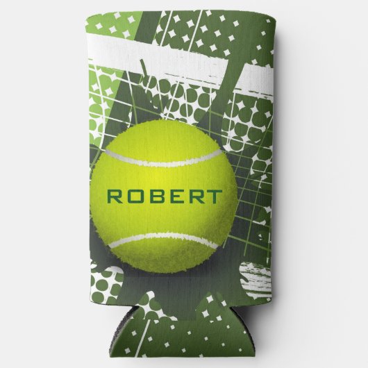 Tennis Design Seltzer Can Cooler Selters Dosenkühler (Vorderseite)