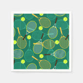 Tennis Design Serviette (Vorderseite)