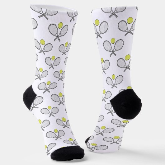 Tennis Design Socken (Gewinkelt)