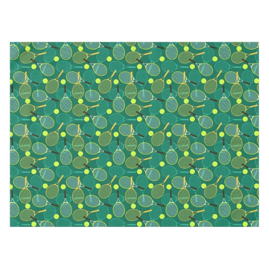 Tennis Design Tablecloth Tischdecke (Vorderseite (Horizontal))