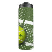 Tennis Design Thermal Tumbler Thermosbecher (Vorderseite)