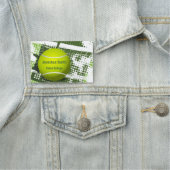 Tennis-Designname Tag Namensschild (Beispiel)