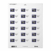 Tennis die ganze Zeit Adressaufkleber (Vorne)