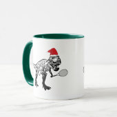 Tennis-Dinosaurier-Tasse Tasse (Vorderseite Links)