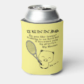 Tennis Dosenkühler (Kanne Rückseite)