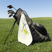 Tennis Doubles Cream Golfhandtuch (Gras)