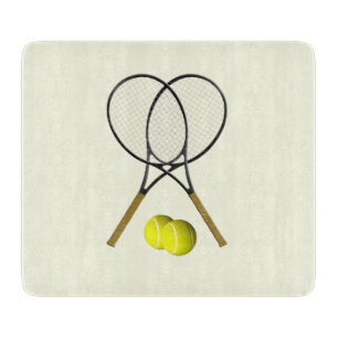 Tennis Doubles Cream Schneidebrett