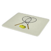 Tennis Doubles Cream Schneidebrett (Ecke)