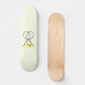 Tennis Doubles Cream Skateboard (Vorderseite)