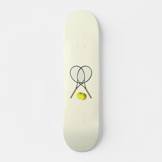 Tennis Doubles Cream Skateboard (Vorne)