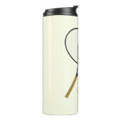 Tennis Doubles Cream Thermosbecher (Nach links gedreht)